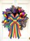 Large Gay Pride Bows for Wreath, LGBTQ Rainbow Wreath Bows Colorful Burlap Bows Love is Love Rainbow Stripes Bow Pride Month Holiday Farmhouse Craft Bows for Front Door Pride Month Decorations